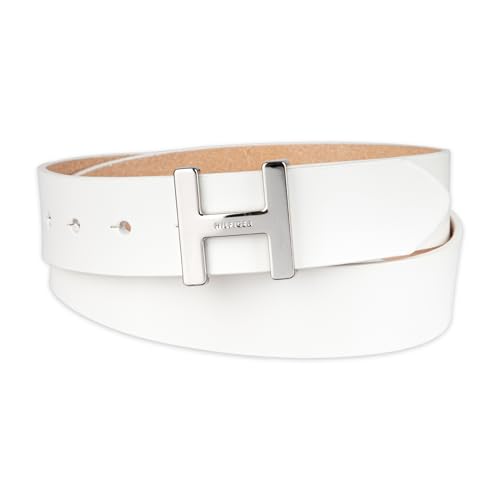 Tommy Hilfiger Women's H Monogram Plaque Buckle Casual Belt for Jeans, Trousers and Dresses
