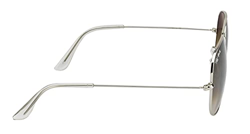 Image of Ted Smith Mens Womens Polycarbonate Uv Protection Metal Pilot Sunglasses