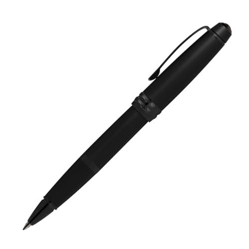 Image of Cross Bailey Matte Black Refillable Rollerball Pen ? Medium Point, Black Ink, Presented in a Premium Gift Box