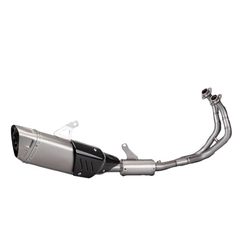 Rennsport Auspuffanlage Motorräder Slip-On Schalldämpfer Komplettsystem Für YAMAHA YZF R7 2021-2025(A)
