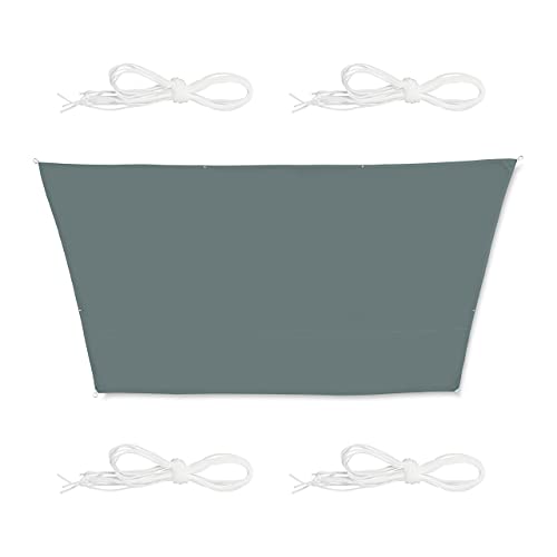 Relaxdays Toldo Vela Trapecio 3x4x2x2 m