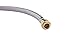 EFIELD 12-inch Length Flexible Connector Push-fit 1/2 inch x 3/4 inch FIP, Push-to-Connect Braided Stainless Steel Water Heater Hose,(HOSE030)