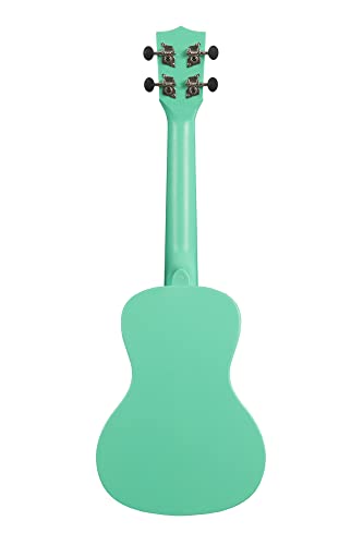 Image of Kala Brand Music Co. The Waterman Beach Collection, 4-String Ukulele, Right, Sea Foam Green, Concert (KA-WMS-GN-C)