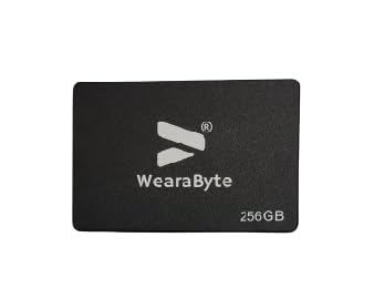 Wearabyte SSD SATA SSD, Up to 6000 MB/s, 2.5 Inch SATA III 6Gb/s Internal Solid State Drive for Laptop Desktop PC Computer High-Performance Sleek Design (256GB) (B0CP7XRNF3) Amazon Price History, Amazon Price Tracker