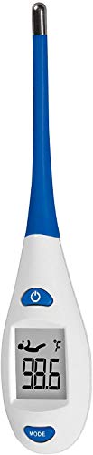 Shopko by Veridian 2-Second Flexible Tip Narrow-Body Digital Oral, Rectal, Underarm Mode Fever Thermometer, with 5 Probe Covers