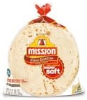 Mission Super Soft Fajita Size Flour Tortilla's 20 Ct. (Pack of 8)