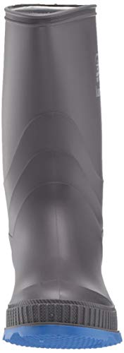 Kamik Unisex Stomp Rain Boot, Charcoal/Blue, 3 M Us Little Kid #TOP1