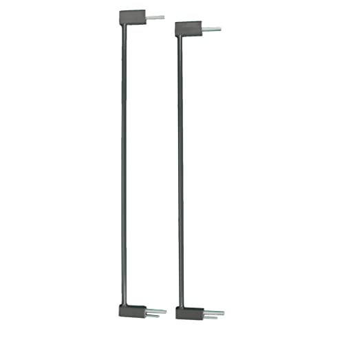 Qdos Safety Designer Gate Extensions for Crystal and Spectrum Pressure Mount Baby Gates | Slate | Allows for use in wider door openings - Each Extension adds 2.75" to the gate - Includes 2 Extensions