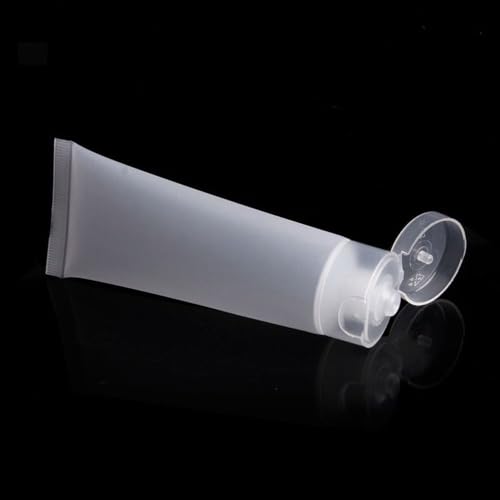 Kunststoff-Quetschröhrchen mit Kappen, 10, 15, 20, 30, 50, 100 ml, Gesichtsreiniger, Quetschflaschen, transparente Kosmetik-Creme-Lotion, Reiseflasche (B-20 ml) Kunststoff-Quetschröhrchen mit Kappen, 10, 15, 20, 30, 50, 100 ml, Gesichtsreiniger, Quetschflaschen, transparente Kosmetik-Creme-Lotion, Reiseflasche (B-20 ml)