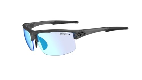 Tifosi Rivet Clarion Fototec Single Lens Sunglasses: Clarion Fototec lens, lightweight, UV protection, adjustable ear and nose pieces, shatterproof, hydrophilic rubber