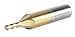 Accusize Industrial Tools 1/8'' Dia, 3/8'' Shk Dia, 3/8'' Flt Length, 2-5/16'' Oal, H.S.S. Finishing, Tin Coating End Mill, 1400-3201