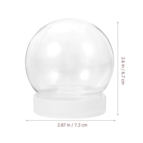 ABOOFAN 10 Peças Globo De Neve De Natal DIY Globos De Neve Em Bolas De Bebida De Natal Natal DIY Glo