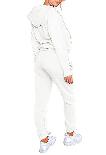 Fixmatti Womens Fall Tracksuit Zip Up Hoodie and Sweatpants Set 2 Pieces Sweatsuits Jogger Sets with Pockets2