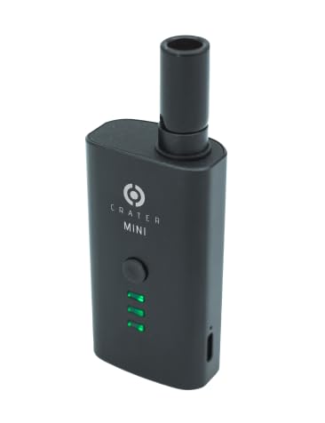 CRATER MINI V2 Dry Herb Vaporizer (2026 Edition), tragbarer Verdampfer, USB-C Schnellladung, Vibrationsalarme, verbesserte Luftzirkulation, Keramikofen