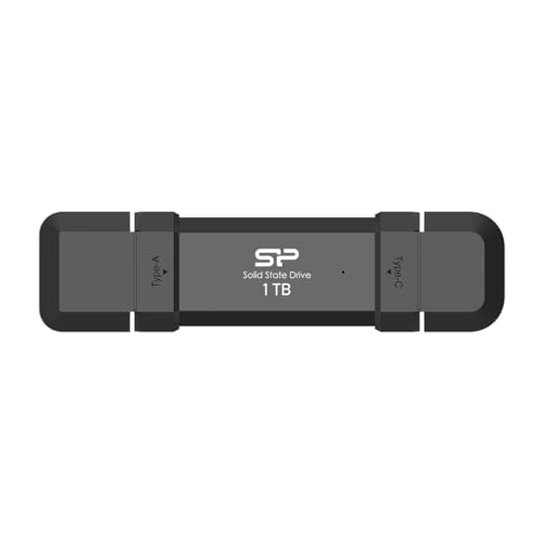 Image of SP Silicon Power DS72 1TB USB Flash Drive, USB 3.2 Gen 2 Dual Connector, R /W Up to 1,050 /850 MB /s, Portable Flip Cap Memory Stick (SP001TBUC3S72VPK)