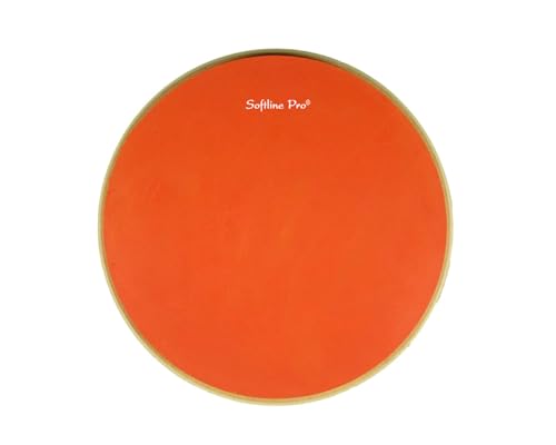 Image of Softline Pro SP-DPP-R10-OG 10 inch Round Double Sided Dumbed Drum Practice Pad with Durable Screw Mount