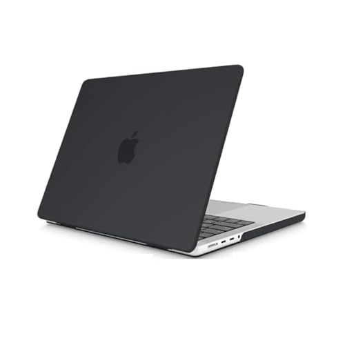 Image of TechTrendz Case Compatible for MacBook Pro 14 inch 2024-2021,M4 A3112 A3185 A3401 M3 A2918 A2992 M2 A2779 M1 A2442 Pro Max Chip with Touch ID, Laptop Plastic Hard Shell Cover - Matte Black
