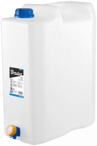B2C Water Storage Container, 5-20 Litres, Thick Durable Plastic, Tap Included, Food Safe Optional Soap dispenser (20 Litres)