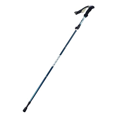 LOOM TREE® Walking Cane Tungsten Steel Tip Hiking Pole for Backpacking Camping Trekking Blue | Outdoor Sports | Camping & Hiking | Hiking Gear | Walking & Trekking Sticks