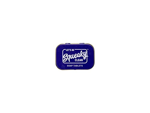 Image of SqueakyClean Hand Made 30 Soap Tablets in Each Tin | Single Wash Hygiene Bar | Hand Soap Tablet | Convenient | Travel & Pocket Friendly | Combo of 3 Sweet Lavender Fragrance
