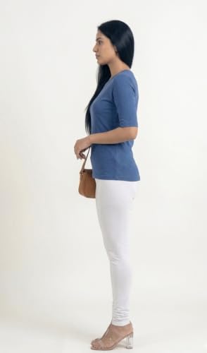 Image of Thrifty Thread Women's Cotton Full Length Leggings | Soft & Comfortable Leggings | High Waist | Regular Fit