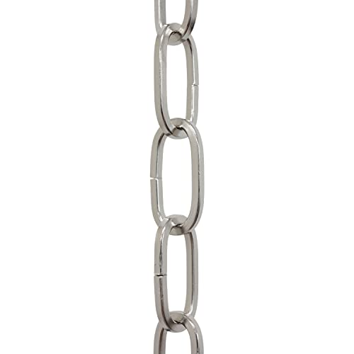 Image of RCH Hardware CH-S62-45-PN-10 Steel Chandelier Chain, Polished Nickel (10 Feet)
