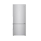 Geladeira Smart Lg Bottom Freezer Inverter 451l Inox com Nature Fresh e Thinq Gc-b659bsb - 127v