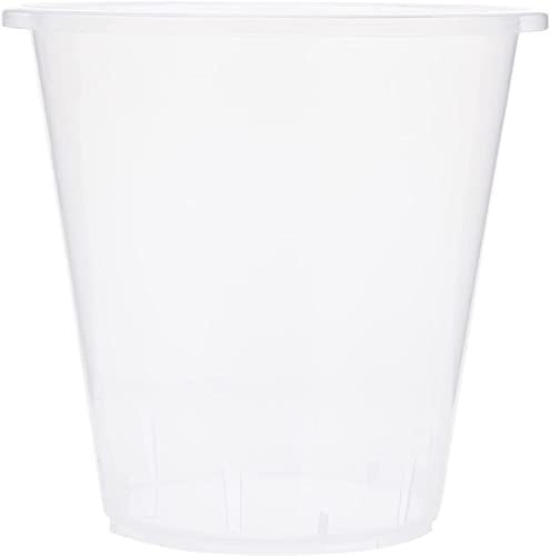 2 x Clear Orchid Pots Plastic Orchid Flower Plant Pot For Optimal Growth 11cm