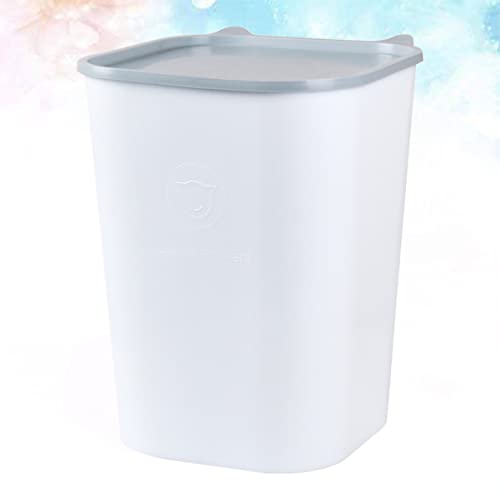 Balacoo Plastic Storage Bins Dry Storage Kitchen Airtight Dogs Food Container Bucket Sealed For Coffee Cats Containers Pantry Flour Bin Grain Dispenser Beans Pet Pets White Food Containers #TOP2
