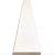 Solid White Engineered Marble Threshold (Marble Saddle) - Polished - (5" x 36")