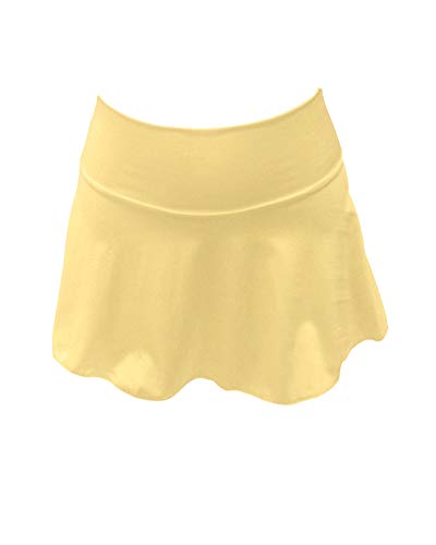 Sexy Mini Soft Short Stretchy Flare Skirt for Full Figured Plus Women Dress Size 11X (34-36) Gold