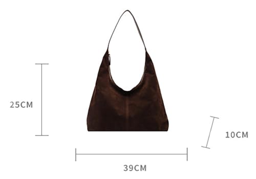 Bolso Tote Grande de Gamuza para Mujer Retro Casual miniatura 5