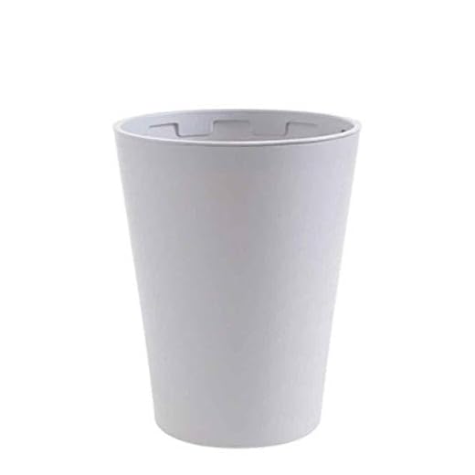 Liangsujianljt Bin Soptunnan papperskorgen, Small sopcontainern Bin för badrum, pulver rum, kök, hemmakontor - Shatter tålig plast (Color : Gray)