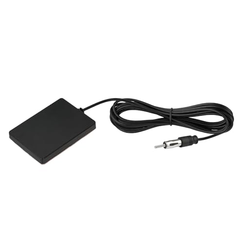 Bingfu Autoradio Antenne AM FM Scheibenantenne, Windschutzscheiben Klebeantenne mit DIN-Stecker und 3m Kabel, ISO-Adapter, Universal für Fahrzeug, LKW, SUV Stereo Receiver Autoradio