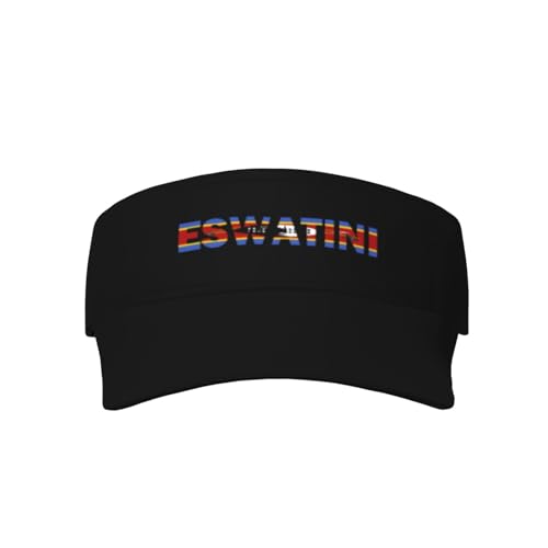 Casquette Visiere Drapeau D'Eswatini Peuple D'Eswatini Visor Cap Retro Baseball Cap Unisexe Golf Hat pour Plage Cyclisme Course À Pied