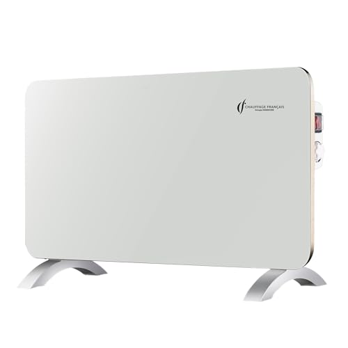 Radiateur Electrique Mobile en Verre Sorimo Sannover 1000 W Blanc