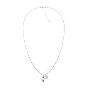 Tommy Hilfiger Sieraden Dames roestvrij staal hanger ketting versierd met kristallen – 2780450