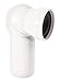 Produktbild Sanitop-Wingenroth Anschlussrohr für Stand WC mit Kugelgelenk | WC-Ablaufstutzen mit Lippendichtung | Länge: 235 mm | 11 cm Durchmesser | Anschlussstutzen kürzbar | Kunststoff | Weiß | 21733 0