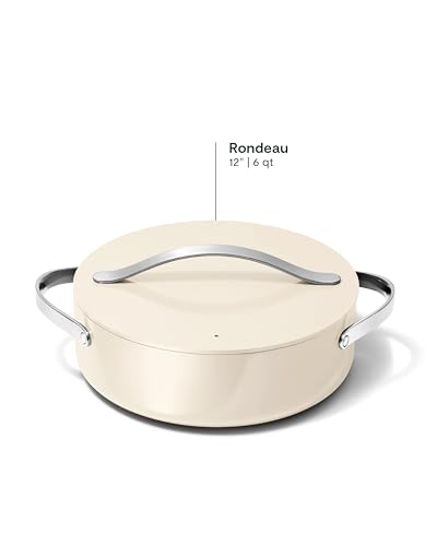 image for Caraway Rondeau - 6 Qt Non-Stick Pan with Lid - Free From Forever Chem