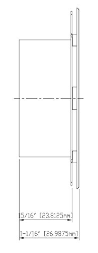 Tyco LFII White Flat Cover Plate - 139 Degrees