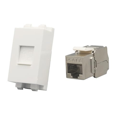 Module d'emplacement RJ45 CAT7 blindé Keystone pour réseau Ethernet domestique