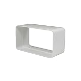  EASYTEC® Flachkanal Verbinder  System 180 x 95 mm  Kunststoff flach für Abluft Zuluft Dunstabzugshaube  31150
