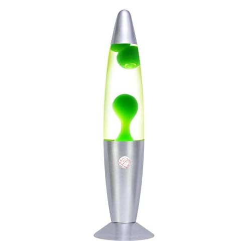 The White Shop Lava Lamp Night Light Green For Adults And Kids 13.5 Inches Motion Lamp With Aluminum Base For Mood Night Light Lamp Decoration Home Decor Suitable For Bedroom Halloween