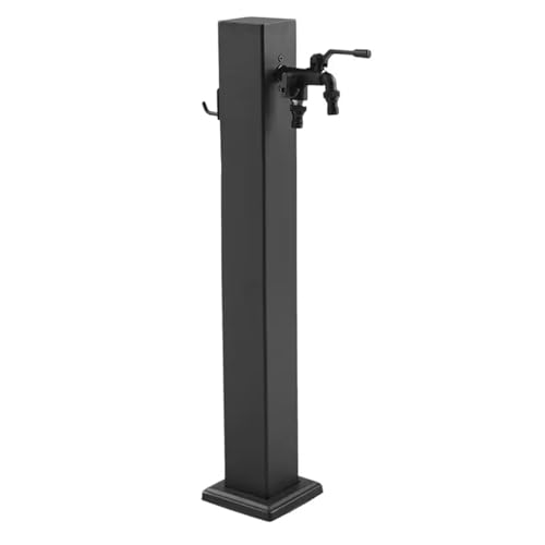 Colonna d'acqua verticale da giardino in acciaio inossidabile 304, supporto per tubo autoportante con rubinetto, rubinetto antigelo per esterni, erogatore d'acqua idrante, fontana, irrigazione (80 cm,