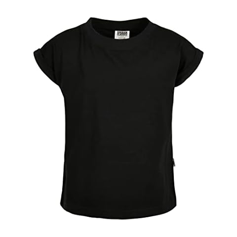 Camiseta de Manga Larga para Niña Urban Classics Negro Cover