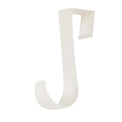 Ordene - Gancho Plástico Curto para Porta, Embalagem com 2 Unidades, Cor Branca, Linha MyCloset