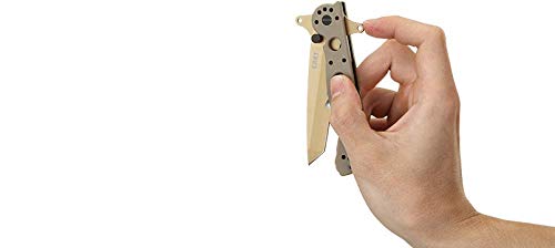 Columbia River Knife & Tool M16-13Dsfg Edc Folding Pocket Knife: Special Forces Everyday Carry, Tan Serrated Tanto Blade, Veff Serrations, Automated Liner Safety, Dual Hilt, Desert G10 Handle, Reversible Pocket Clip, Desert Tan Blade / G10 Handle, 9.25-Inch Open (Cr13Dsfg) #TOP6