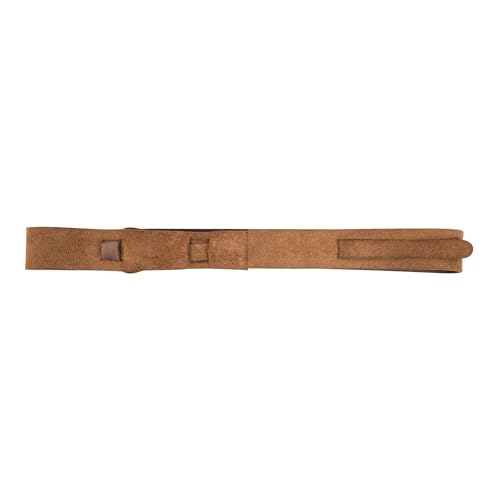 Heather's, Fashion Belt for Women without Buckle, No-Buckle Belt, Waist Strap, Stylish Belly Accessory, Full Grain Leather, Handmade, Bourbon Brown4