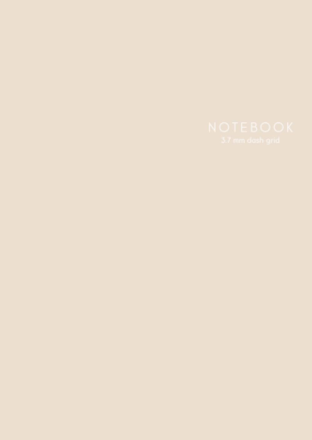 Notebook: B6 Size 3.7mm Dash Grid Minimalist Neutral and Skin Tone (Color: Wheat) Journal