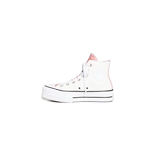 Converse Chuck Taylors All Stars Lift Hej dam vita/rosa salt/svarta träningsskor, - Vit rosa salt svart - 37 EU